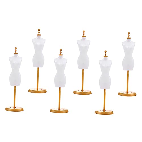 YARNOW 6Stücke Teiliges Puppenbekleidungs Für Schaufensterpuppen Stabiler Puppenständer Aus Kunststoff Für Präsentation Von Puppenkleidern DIY Dekoration von YARNOW