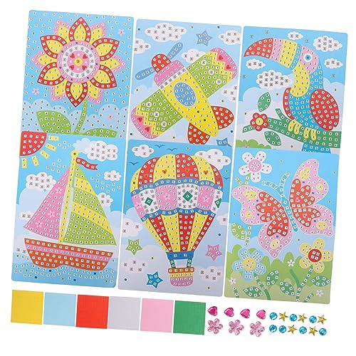 YARNOW 6stücke Kreative Teiliges Puzzle Sticker Für Junge Mädchen Bunte Cartoon-Muster Lernspielzeug Kreativität Und Kooperationsfähigkeit Für Vorschulkinder Jahre Handwerk Und YARNOW 6stücke Kreative Teiliges Puzzle Sticker Für Junge Mädchen Bunte Cartoon-Muster Lernspielzeug Kreativität Und Kooperationsfähigkeit Für Vorschulkinder Jahre Handwerk Und von YARNOW