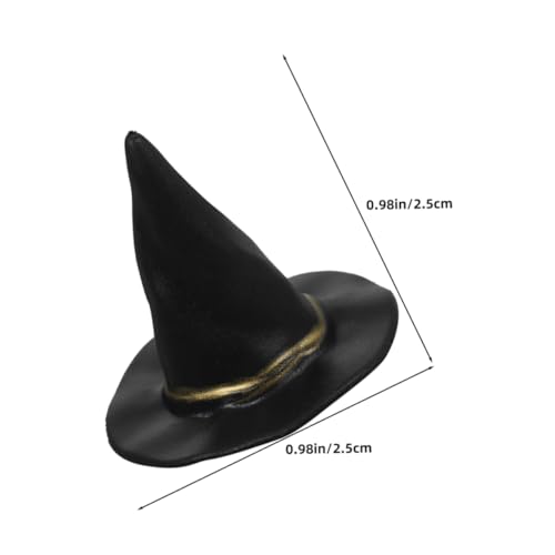 YARNOW 72 Stück Teiliges Hexenhüte aus Kunststoff für DIY Bastelprojekte Halloween Party Dekorationen Lebendige Farben Leicht für Puppen Tisch und Regaldeko von YARNOW