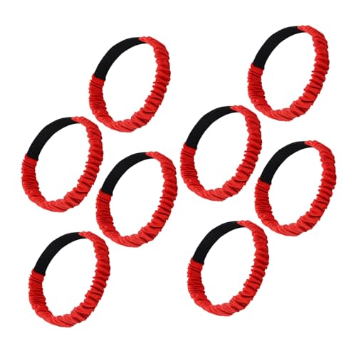 YARNOW 8 Stück Teiliges Dreibeiniger Elastischer Laufbänder Verstellbare Bunte Beinbänder für Teamrennen Geeignet für Erwachsene bei Outdoor-partys Schulveranstaltungen und von YARNOW