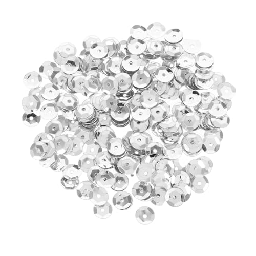 YARNOW 800 Stück Runde Glitzer Pailletten Silber Iridescent Lose Perlen mit Löchern für DIY Bastelarbeiten Nähen und Verzierungen für Mode und Wohnkultur YARNOW 800 Stück Runde Glitzer Pailletten Silber Iridescent Lose Perlen mit Löchern für DIY Bastelarbeiten Nähen und Verzierungen für Mode und Wohnkultur von YARNOW
