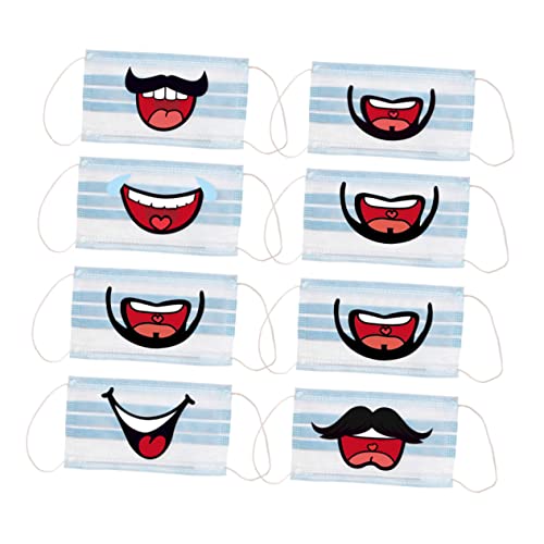 YARNOW 8Packungen Pack Gesichtsmasken Aufkleber Dekorative Lippen Sticker für Masken Selbstklebend und Abnehmbar für Trockene und Oberflächen von YARNOW