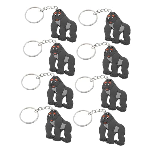 YARNOW 8Stücke Gorilla Schlüsselanhänger Tierische Anhänger Für Geburtstagsfeiern Langlebiges Zubehör Für Taschen Und Rucksäcke Gastgeschenk von YARNOW