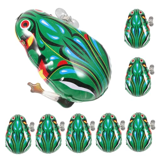 YARNOW 8Stücke Mechanisches Frosch Aufziehspielzeug Für Pädagogisches Tierspielzeug Aus Blech Interessante Frosch Figuren Für Geburtstagsfeiern Und Mitgebsel Grün von YARNOW