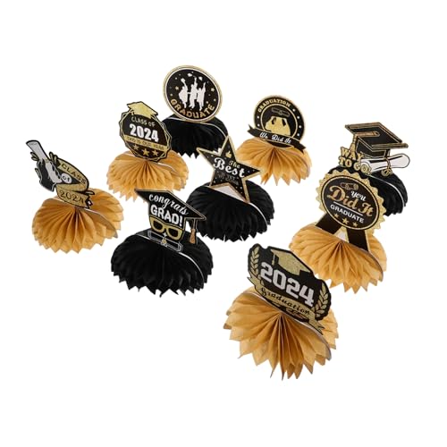YARNOW 9 Stück Teiliges Graduations Honigwaben Tischdeko Elegante Abschlussfeier Tischmittelstücke für Klasse Dekoration für Festlichkeiten für Partys und Feiern YARNOW 9 Stück Teiliges Graduations Honigwaben Tischdeko Elegante Abschlussfeier Tischmittelstücke für Klasse Dekoration für Festlichkeiten für Partys und Feiern von YARNOW