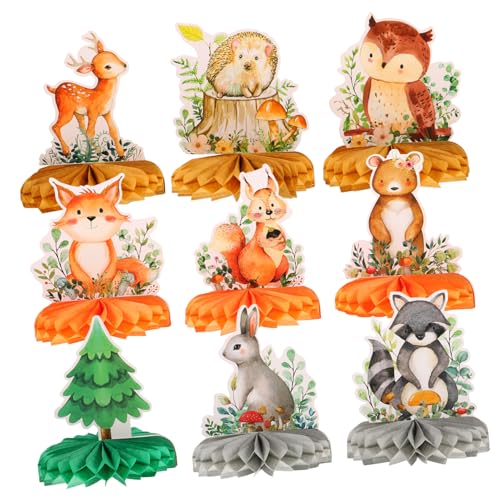 YARNOW 9 Stück Teiliges Tier Honigwaben Dekoration Lustige Tischdeko für Kindergeburtstag Niedliche Waldtiere für Feierliche Anlässe Leicht und Tragbar Partydeko für Fest YARNOW 9 Stück Teiliges Tier Honigwaben Dekoration Lustige Tischdeko für Kindergeburtstag Niedliche Waldtiere für Feierliche Anlässe Leicht und Tragbar Partydeko für Fest von YARNOW