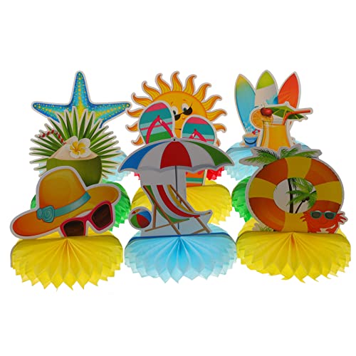 YARNOW 9Stücke Wabenornamente Für Hawaii Partydekoration Kreative Waben Für Sommerfeste Wand Und Tischdekoration Für Luau Und Tropische Feiern von YARNOW