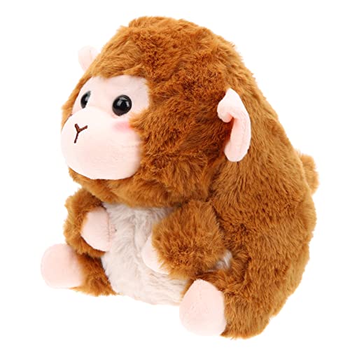 YARNOW Affenpuppe gefüllt kleines Affenstofftier Kleiner ausgestopfter Tieraffe Affenspielzeug für Kuscheltiere für Mädchen Stoffmantel Plüschstoffe Brown YARNOW Affenpuppe gefüllt kleines Affenstofftier Kleiner ausgestopfter Tieraffe Affenspielzeug für Kuscheltiere für Mädchen Stoffmantel Plüschstoffe Brown von YARNOW