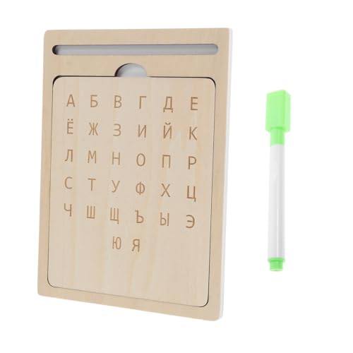 YARNOW Alphabet Buchstaben Babyspielzeug Kleinkindspielzeug Schreiben Lernen Buchstabentafel Schreibtafel Russisches Zeichenbrett Buchstaben Lernen Zeichenblock Russisches von YARNOW