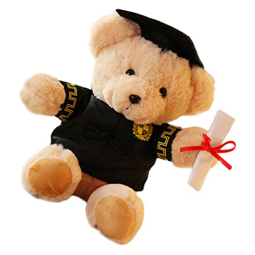 YARNOW Arzt Hut Puppe Kuscheltier Plüschtiere ausgestopfter Bär Stofftierbär Abschlussspielzeug Abschlussbärenfigur doktor bär stofftier Arzt Stofftier Plüschstoffe Khaki von YARNOW