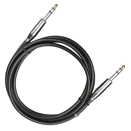 YARNOW Audioleitung Kabel Bassgitarre Musical gitarrenanschluss versorgung Zubehör für Musikinstrumente kupferummantelter Aluminiumdraht Schwarz von YARNOW