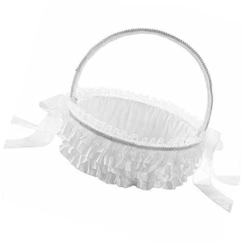 YARNOW Blumenmädchenkorb Hochzeitskorb Elegante Dekoration Für Zuhause Hochzeit Party Rustikaler Blumenmädchenkorb YARNOW Blumenmädchenkorb Hochzeitskorb Elegante Dekoration Für Zuhause Hochzeit Party Rustikaler Blumenmädchenkorb von YARNOW