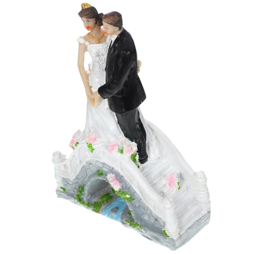 YARNOW Brautpaar Figurine Hochzeitstorte Deko und Statue aus Resin für Hochzeiten Verlobungen Jubiläen Romantische Tortenaufsatz für Besondere Anlässe YARNOW Brautpaar Figurine Hochzeitstorte Deko und Statue aus Resin für Hochzeiten Verlobungen Jubiläen Romantische Tortenaufsatz für Besondere Anlässe von YARNOW
