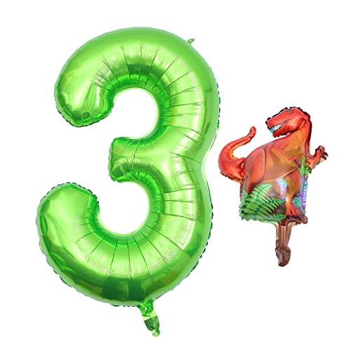 YARNOW Dinosaurier Zahlenballon Aluminium Folienballon mit Dinosaurier Dekoration für Geburtstagsfeiern Festivals und Kinderpartys Kreative Luftballons für Jungen YARNOW Dinosaurier Zahlenballon Aluminium Folienballon mit Dinosaurier Dekoration für Geburtstagsfeiern Festivals und Kinderpartys Kreative Luftballons für Jungen von YARNOW