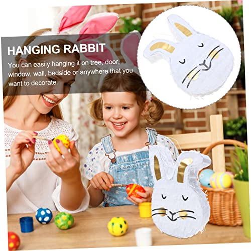 YARNOW Easter Papier Pinata Hase Dekoration zum Aufhängen Farbenfrohes Detailreiches Osterfest Anhänger Süßes Design für Party Haustür und Frühlingsdeko YARNOW Easter Papier Pinata Hase Dekoration zum Aufhängen Farbenfrohes Detailreiches Osterfest Anhänger Süßes Design für Party Haustür und Frühlingsdeko von YARNOW