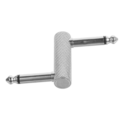 YARNOW Gitarre Pedal Verbinder Metall Audio Adapter für Effektgeräte Stabiler für Gitarre Orgel Musikequipment Langlebig Geräuschreduzierung Standardanschluss von YARNOW