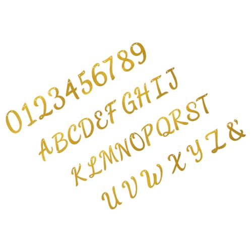 YARNOW Glitzerpuder Deko Große Geburtstagszahlen Glitzerzahlen Geburtstagsschild Bügelbuchstaben Glitzer Große Glitzerbuchstaben Geburtstagsdeko Goldbuchstaben Papier Golden von YARNOW
