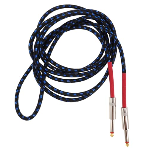 YARNOW Guitar Amp Cord Geflochtenes Audiokabel Noise-reduction Patch Cord für Bass Gitarre Effektpedale Flexible Langlebige Verbindung für Mandoline Bühnenperformance von YARNOW