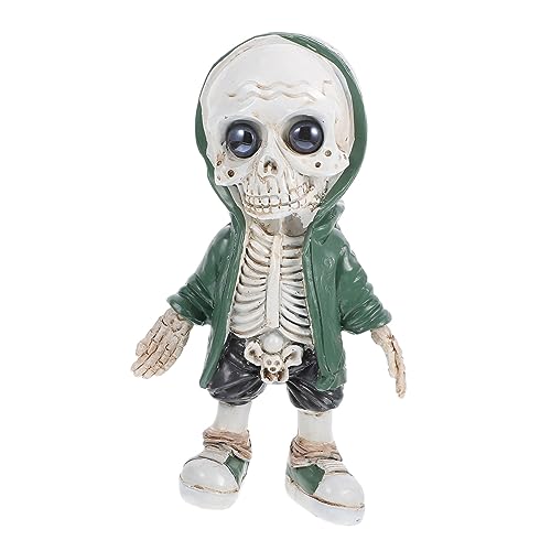 YARNOW Halloween Deko Skelett Figur Tisch Dekoration Resin Desktop Ornament Cooles Horror Figur Partyaccessoire für Wohnzimmer und Büro YARNOW Halloween Deko Skelett Figur Tisch Dekoration Resin Desktop Ornament Cooles Horror Figur Partyaccessoire für Wohnzimmer und Büro von YARNOW