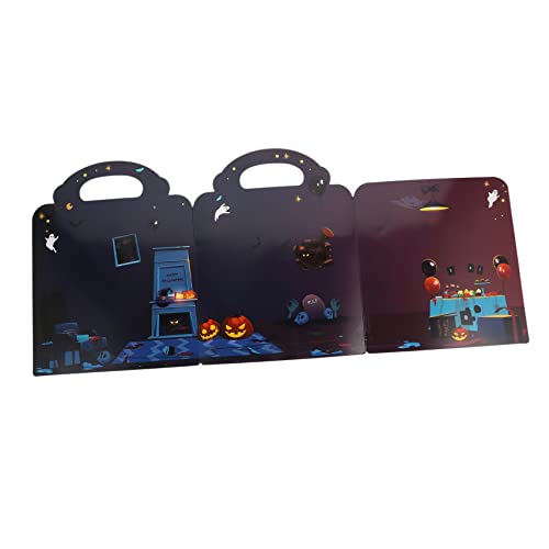 YARNOW Halloween Stickerbuch mit Ablösbaren Wanddekorationen Kreatives DIY Festival Sticker für Eltern Junge Mädchen Aktivitäten Fördert Fantasie und Lernspaß von YARNOW