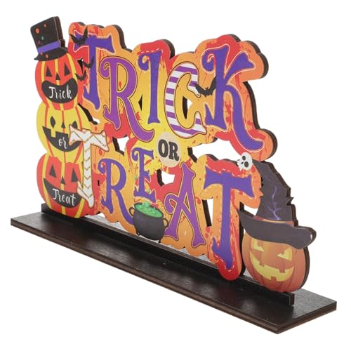 YARNOW Halloween Tischdekoration Holzschild Kreative Party Deko Für Halloween Einzigartiger Trick Oder Treat Holzartikel Stilvolle Tischverzierung Für Feste YARNOW Halloween Tischdekoration Holzschild Kreative Party Deko Für Halloween Einzigartiger Trick Oder Treat Holzartikel Stilvolle Tischverzierung Für Feste von YARNOW