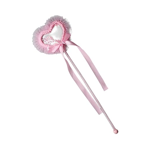 YARNOW Herz Zauberstab mit Pinkem Tassel Glitzernder Prinzessinnen Stab für Mädchen Kindergeburtstag Party Accessoire Sicher für Fantasievolles Rollenspiel YARNOW Herz Zauberstab mit Pinkem Tassel Glitzernder Prinzessinnen Stab für Mädchen Kindergeburtstag Party Accessoire Sicher für Fantasievolles Rollenspiel von YARNOW