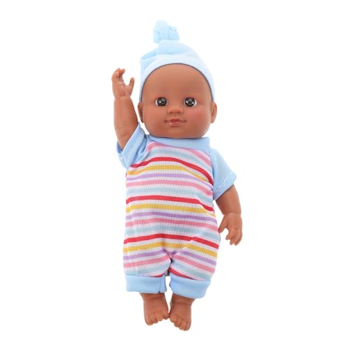YARNOW High-Detail Realistische Puppe Aus Vinyl Schwarze Wiedergeburts-Puppe Mit Kleidung Spielzeug-Dekoration Für Lifelike Simulation Doll von YARNOW