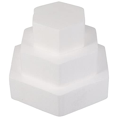 YARNOW Hochzeitsdekoration 3 Stücke Torten Podesten Hexagon Scheibe Kuchen Cake Styroportorte Basteln Kuchen Ornament für Ostern Geburtstag Display 4 6 8 Schaumkuchen YARNOW Hochzeitsdekoration 3 Stücke Torten Podesten Hexagon Scheibe Kuchen Cake Styroportorte Basteln Kuchen Ornament für Ostern Geburtstag Display 4 6 8 Schaumkuchen von YARNOW