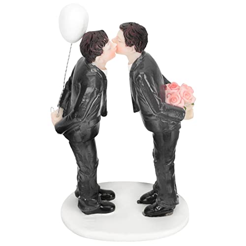 YARNOW Hochzeitstorte Cupcake Topper Paarfigur Aus Harz Elegante Hochzeitsdekoration Wiederverwendbar Vielseitig Einsetzbar Für Valentinstag Und Hochzeitsfeiern von YARNOW