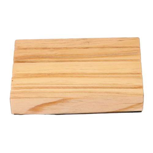 YARNOW Holz Spielkartenhalter Freihändig Stabiler Kartenständer für Poker Kartenspiele Design für Erwachsene zur Kartenlagerung und Deko Naturholz von YARNOW