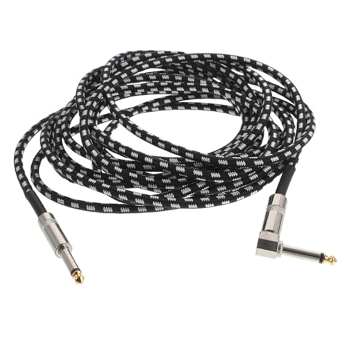 YARNOW Instrumentenkabel für Gitarre Bass Keyboard Gerades und Rechtwinkliges Audio Kabel mit Geräuschreduzierung für Mixer und Lautsprecher Langlebig und Flexibel von YARNOW