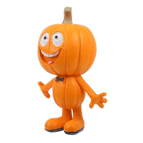 YARNOW Kürbisfigur aus Harz für Halloween Lustige Tischdekoration Halloween Themen Ornament für Festliche Feiern Stabiler Tischaufsatz Deko für Wohnräume und Partys von YARNOW