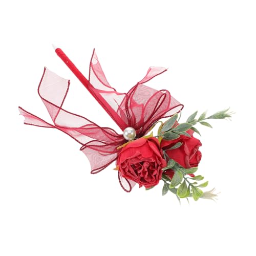 YARNOW Kugelschreiber Mit Rosenimitat Blumenstift Rosa Stifte Künstliche Rosen-schreibstifte Kugelschreiber Mit Blumenmuster Rosenstifte Dekorative Stifte Rot Plastik YARNOW Kugelschreiber Mit Rosenimitat Blumenstift Rosa Stifte Künstliche Rosen-schreibstifte Kugelschreiber Mit Blumenmuster Rosenstifte Dekorative Stifte Rot Plastik von YARNOW