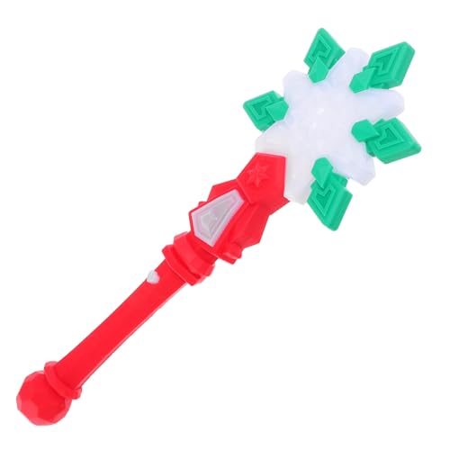 YARNOW LED Schneeflocken-zauberstab Weihnachts-party Zubehör Leuchtender Prinzessin Stab mit Tragbarem Design Geeignet für Geburtstagsfeiern Kostüm Winter-events Rotes LED Batterie von YARNOW