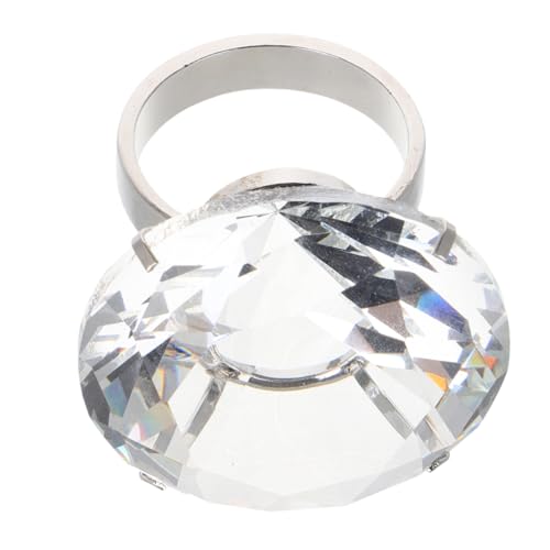 YARNOW Luxuriöser Simulierter Glasring Hochzeitsdekoration Elegante Requisite Für Verlobungen Und Partys Funkelnde Ornamente Für Besondere Anlässe Und Kreative Fotografie von YARNOW