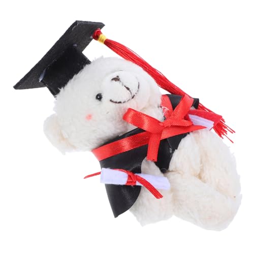YARNOW Mini-abschlussbär Partygeschenk Für Den Kindergartenabschluss Abschlusstier-plüschtier Ausgestopfte Bären Plüsch Absolvent Stofftier Kuscheltier Weiß Plüschstoffe YARNOW Mini-abschlussbär Partygeschenk Für Den Kindergartenabschluss Abschlusstier-plüschtier Ausgestopfte Bären Plüsch Absolvent Stofftier Kuscheltier Weiß Plüschstoffe von YARNOW