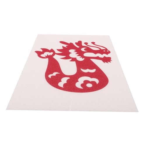 YARNOW Neujahrsbild Vorlage Set Zeitschriftenstempelblock Druckstempel Handwerk machen Stempel Handdruckwerkzeug Stempel zum Basteln DIY-Versorgung DIY malerei versorgung Plastik Weiß von YARNOW