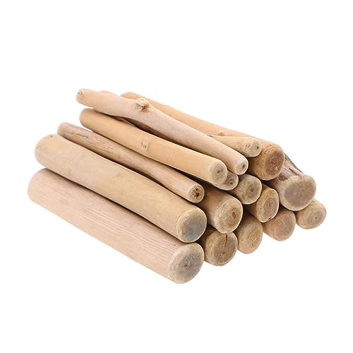 YARNOW Pack unvollendetes Holzhandwerk naturholz holzdeko verkleidung Holzpfahl eincremehilfe ziernieten holzspalte decor klein Mini extra Basteln Stöcke Holzornamente Hölzern Brown von YARNOW