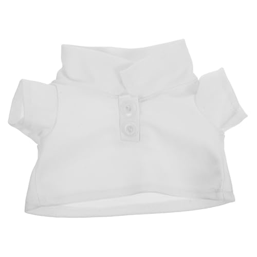YARNOW Plüschbärenkleidung Bärenshirt Stofftierkleidung und Accessoires Kleidung für Zubehör individuelle Kleidung Spielzeugkleidung Kind Ersatz Puppe Hemd Weiß von YARNOW