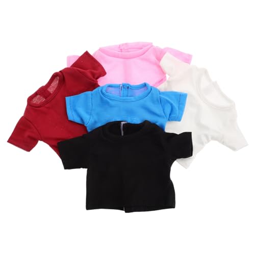 YARNOW Puppen-t-Shirts Für Puppen Puppenkleidung Einfarbiges Kurzarm-Design Puppenbekleidung Weicher Strapazierfähiger Stoff Spielen YARNOW Puppen-t-Shirts Für Puppen Puppenkleidung Einfarbiges Kurzarm-Design Puppenbekleidung Weicher Strapazierfähiger Stoff Spielen von YARNOW