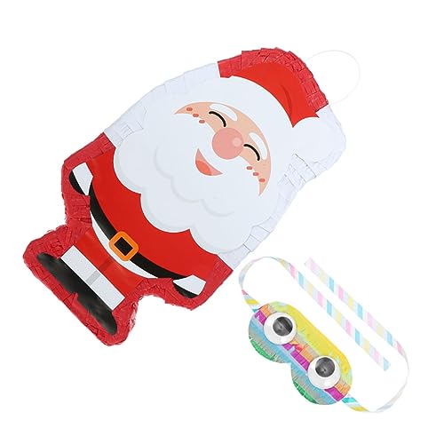 YARNOW Santa Claus Pinata mit Augenmaske Teiliges Party Hanging Decor für Kindergeburtstag und Weihnachtsfeier Handgefertigte Pinata Gefüllt mit Süßigkeiten Festliche YARNOW Santa Claus Pinata mit Augenmaske Teiliges Party Hanging Decor für Kindergeburtstag und Weihnachtsfeier Handgefertigte Pinata Gefüllt mit Süßigkeiten Festliche von YARNOW