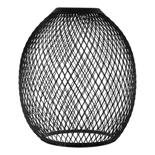 YARNOW Trommellampenschirm Tischlampenschirm Vintage industrieller Drahtkäfig innenbeleuchtung lichtschutz Glühbirnenabdeckungen Lampenschirme für Pendelleuchte Eisen Black YARNOW Trommellampenschirm Tischlampenschirm Vintage industrieller Drahtkäfig innenbeleuchtung lichtschutz Glühbirnenabdeckungen Lampenschirme für Pendelleuchte Eisen Black von YARNOW