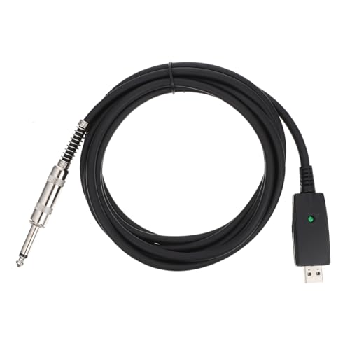 YARNOW USB zu Stereo Audiokabel für Elektrische Gitarre Professionelles Gitarrenkabel Flexibles und Robustes Design für Musiker und Audioaufnahmen von YARNOW
