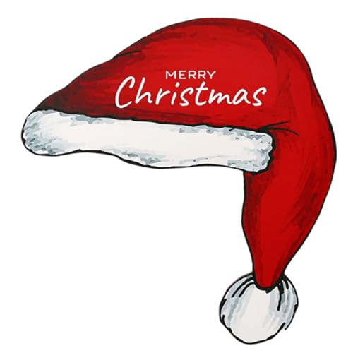 YARNOW Weihnachts Türrahmen Dekoration Santa Hut Ornament Für Fenster Und Türen Schöner Weihnachts Türschmuck Zur Wohnkultur Festliche Für Weihnachtszeit von YARNOW