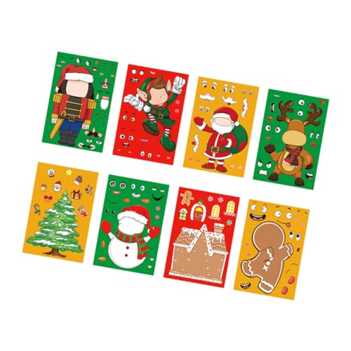 YARNOW Weihnachtsaufkleber Weihnachtsmann Sticker Selbstklebend Bunte Weihnachtsdeko Basteln Party Supplies für Weihnachtsgeschenke und Weihnachten YARNOW Weihnachtsaufkleber Weihnachtsmann Sticker Selbstklebend Bunte Weihnachtsdeko Basteln Party Supplies für Weihnachtsgeschenke und Weihnachten von YARNOW