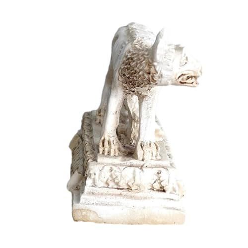 YARNOW Wolf Figur aus Resin Realistische Wolf Figur für Tischdekoration und Heimdekoration Kinderzimmer und Lernzwecke Lebensechte Wildtierfigur von YARNOW