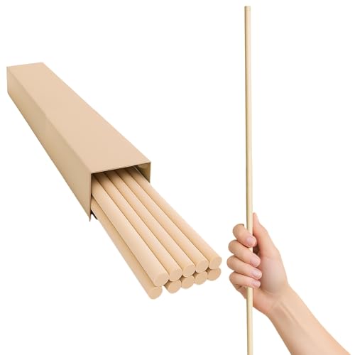 10 Stück Birkenholzstäbe, 1,6 x 61 cm, für Bastelarbeiten, Holzstreifen, Hartholz, quadratische Dübel 10 Stück Birkenholzstäbe, 1,6 x 61 cm, für Bastelarbeiten, Holzstreifen, Hartholz, quadratische Dübel von YARRD