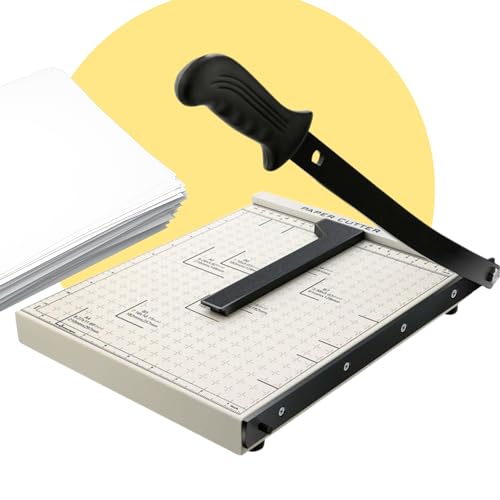 12 Inch Heavy Duty Paper Guillotine Cutter 10 Sheet Capacity Guillotine Paper Slicer Cutter for Office Home School Large Paper Cutter Machine for Cardstock Metal Base Paper Trimmer for Crafting 12 Inch Heavy Duty Paper Guillotine Cutter 10 Sheet Capacity Guillotine Paper Slicer Cutter for Office Home School Large Paper Cutter Machine for Cardstock Metal Base Paper Trimmer for Crafting von YARRD