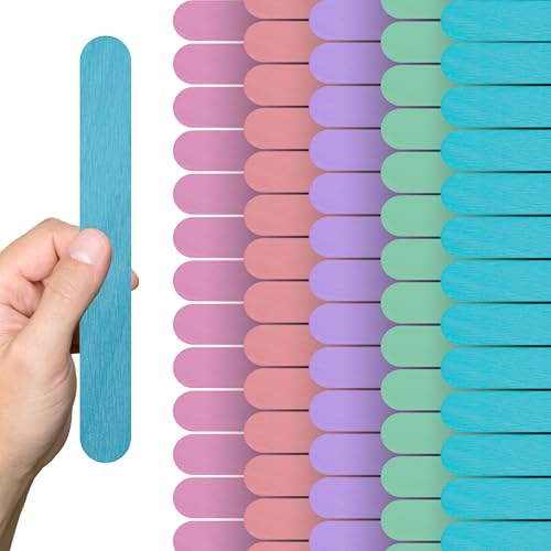 300 Stück pastellfarbene Jumbo-Sticks für Eis am Stiel, 20,3 cm, große Eisstäbchen und farbige Stieleisstäbchen, Jumbo-Holzstäbchen für Bastelarbeiten, DIY und Stieleisstäbchen, farbige Projekte 300 Stück pastellfarbene Jumbo-Sticks für Eis am Stiel, 20,3 cm, große Eisstäbchen und farbige Stieleisstäbchen, Jumbo-Holzstäbchen für Bastelarbeiten, DIY und Stieleisstäbchen, farbige Projekte von YARRD