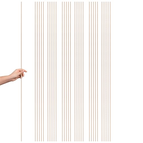 Bambus-Dübelstäbe, 1,9 x 91,4 cm lang, Holzdübel, große Holzdübelstangen, 30 Stück Bambus-Dübelstäbe, 1,9 x 91,4 cm lang, Holzdübel, große Holzdübelstangen, 30 Stück von YARRD